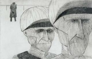 John Brack - Jockeys Returning