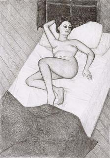 John Brack - Reclining Nude