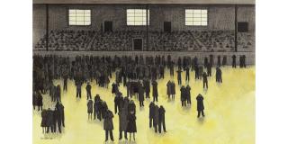 John Brack - The Racecourse Stand, 1956