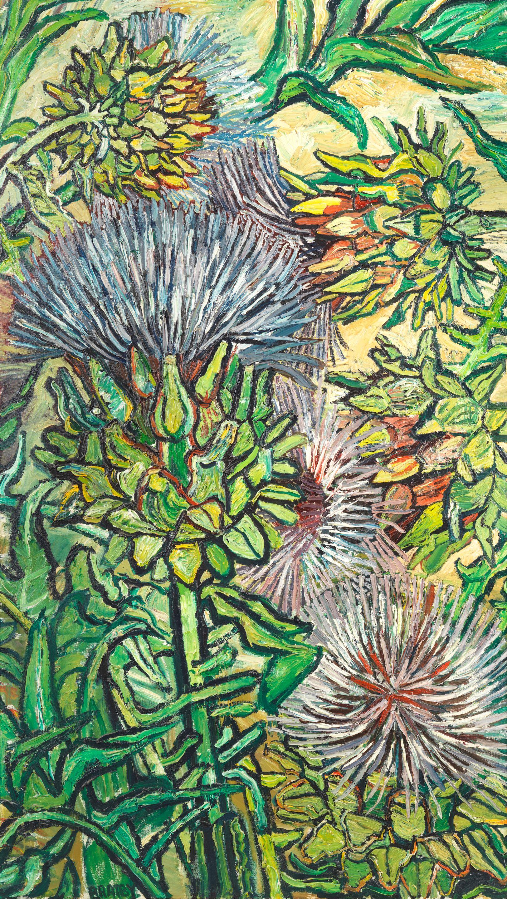 John Bratby R.A. - Artichokes in Flower