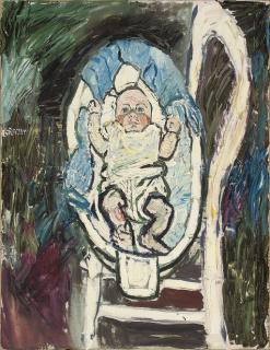 John Bratby, R.A. - Dayan in Bowl
