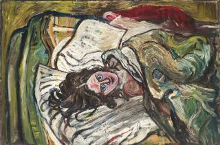 John Bratby, R.A. - Jean in Bed
