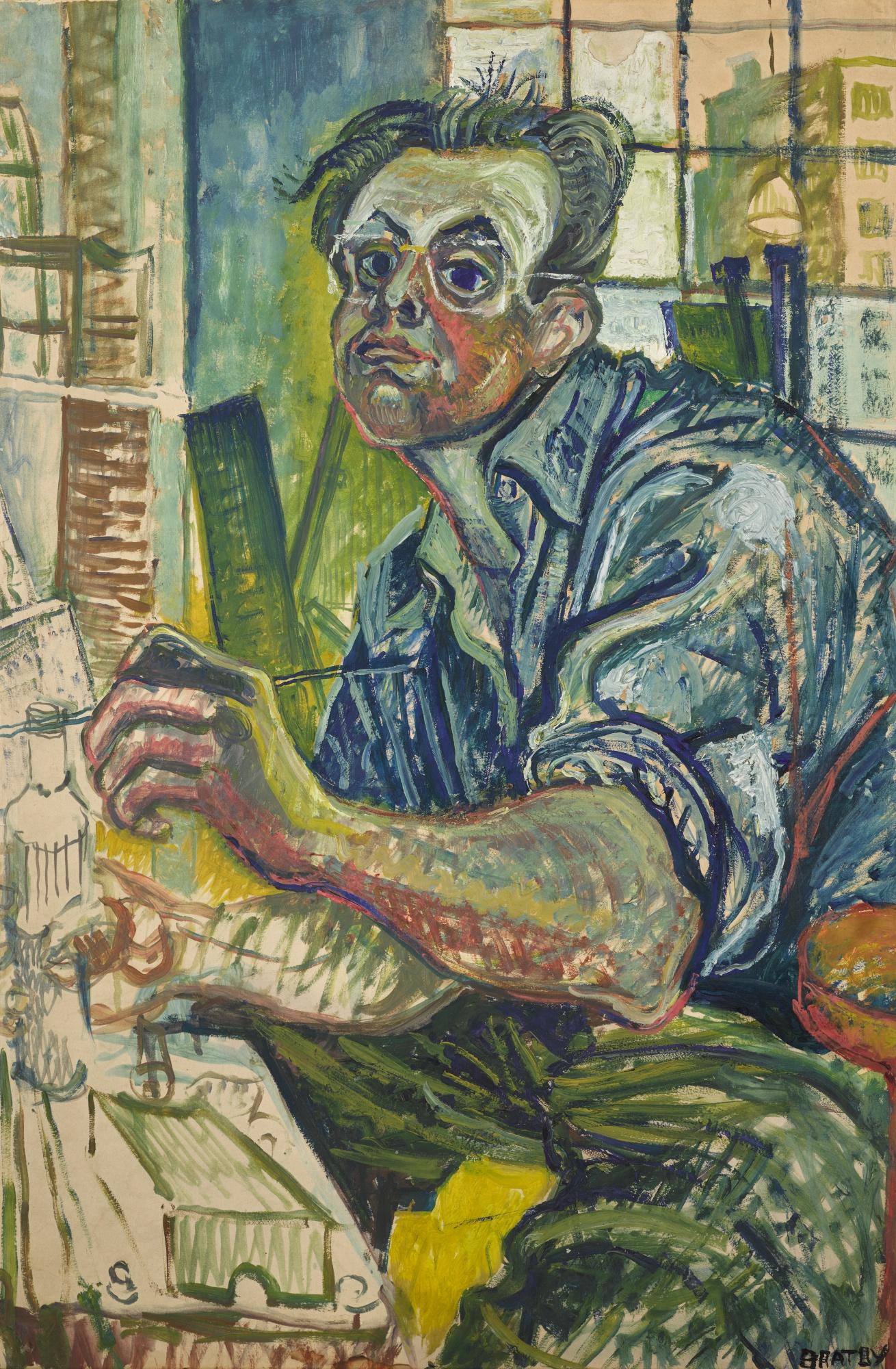 John Bratby, R.A. - Self-Portrait