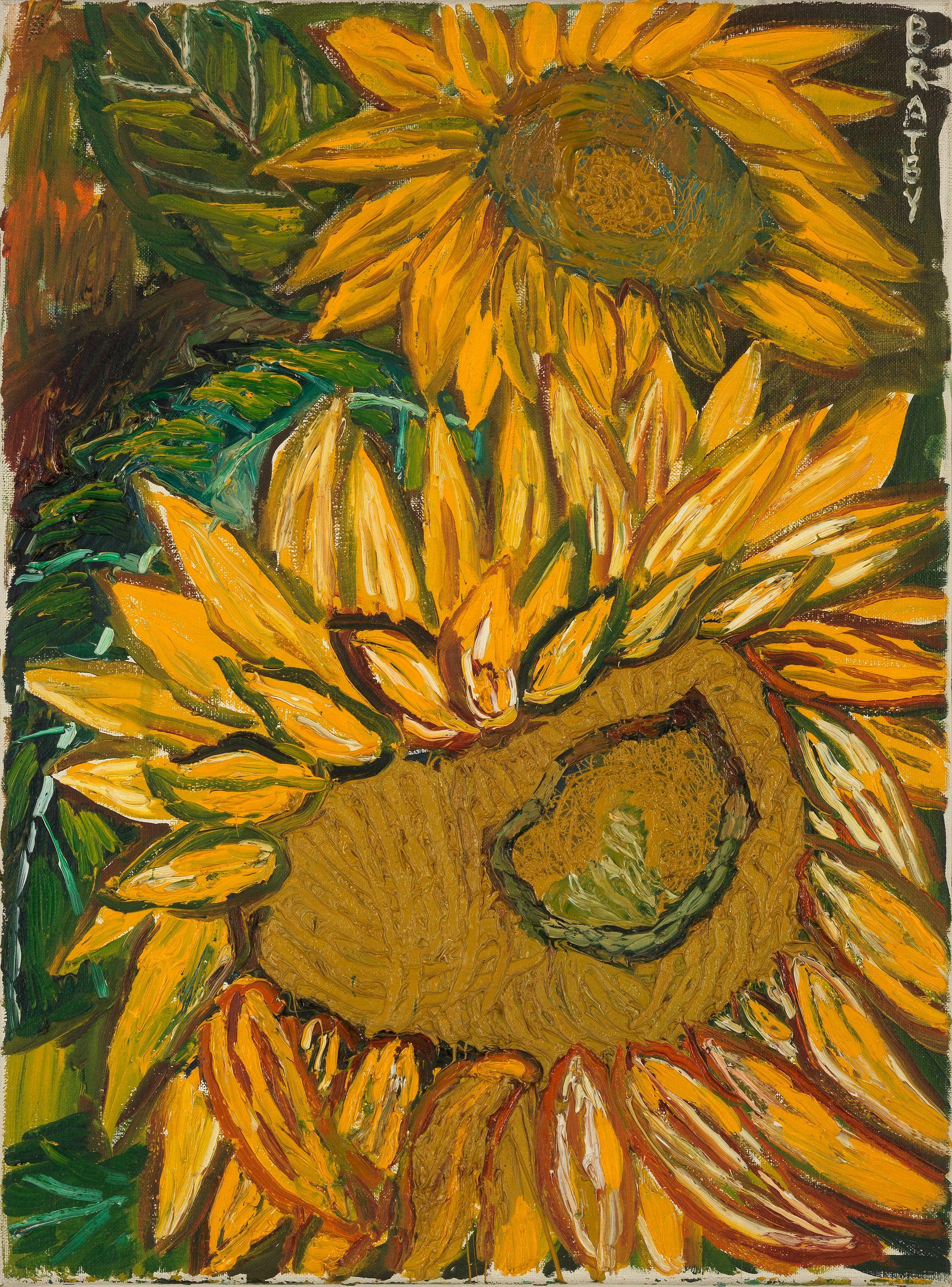 John Bratby R.A. - Sunflowers