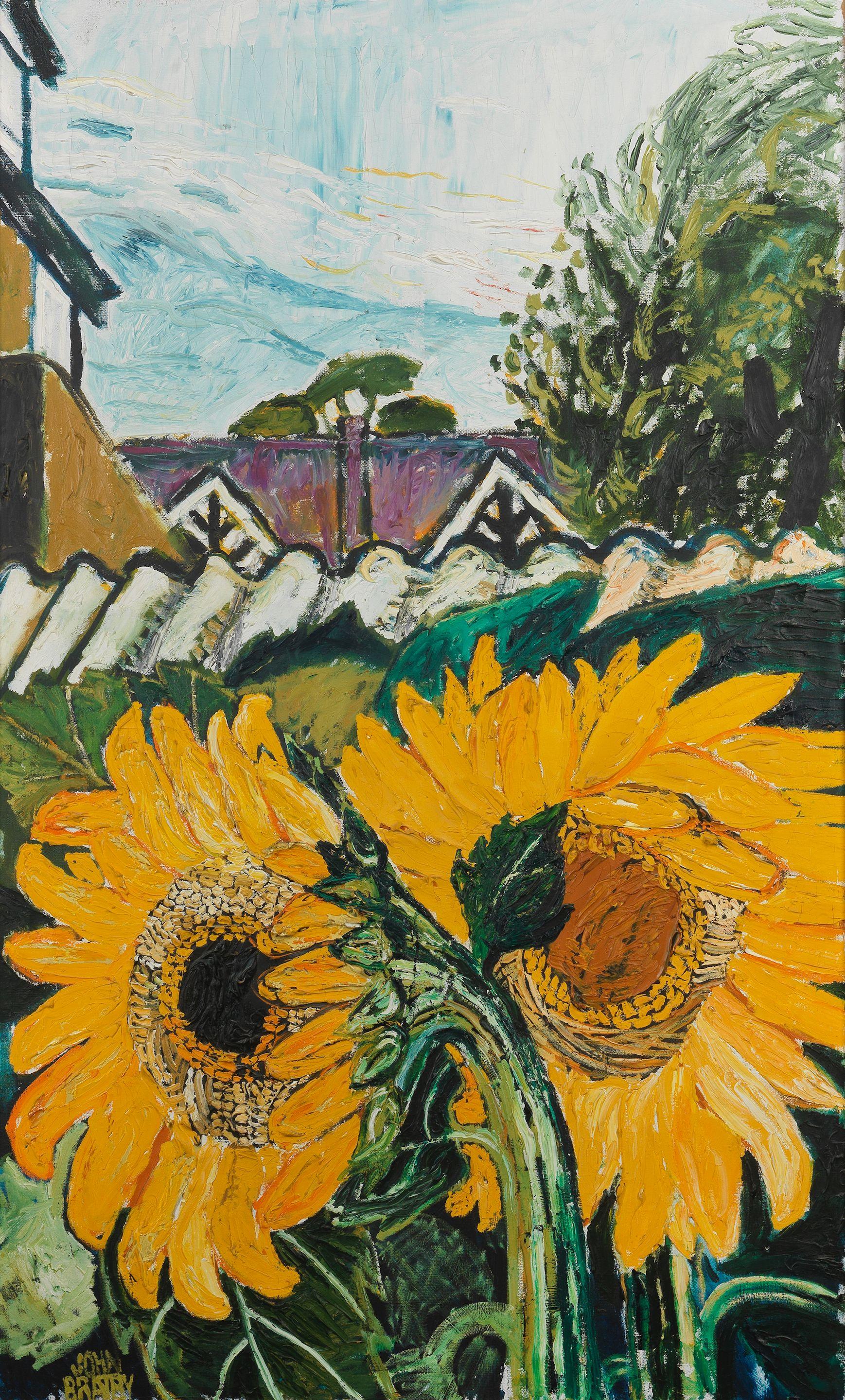 John Bratby R.A. - Sunflowers