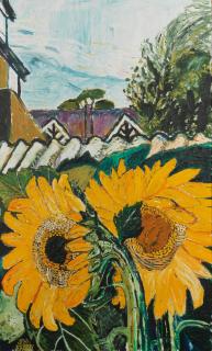 John Bratby R.A. - Sunflowers