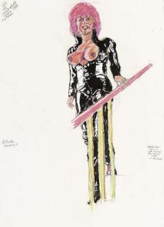 John Bratby, R.A. - The Pirelli calendar girl