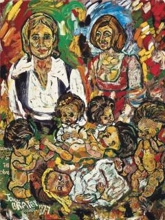 John Bratby, R.A. - The  Waters of the Womb