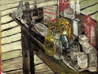 John Bratby, R.A. - Tonked Still Life