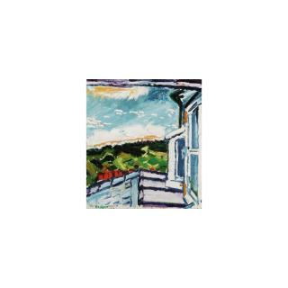 John Bratby, R.A. - View Through A Window