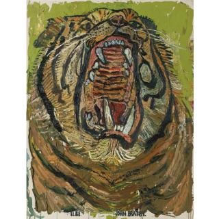 John Bratby - British Taxidermy Tiger (Big Mouth)