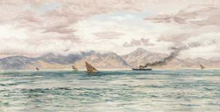 John Brett, A.R.A. - Arran from Port-in-Cross