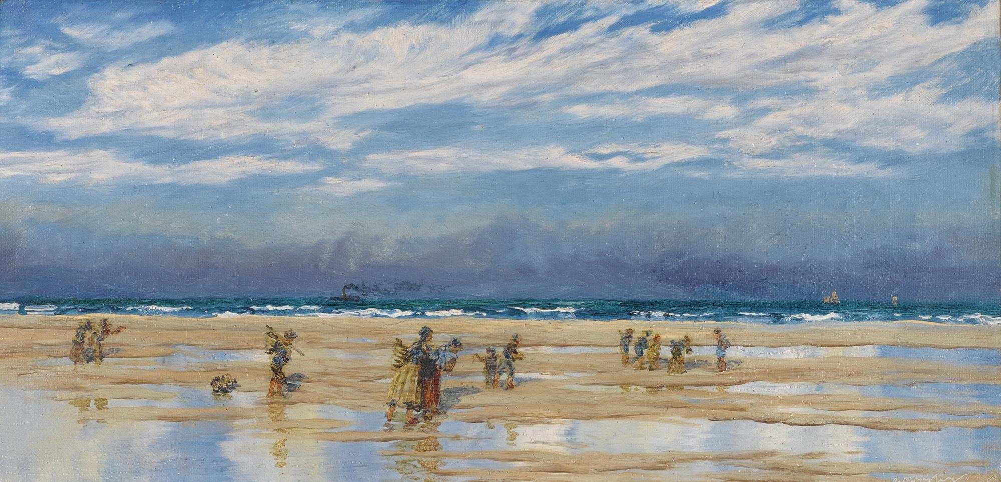 John Brett, A.R.A. - Cockle Fishers At Gravelines
