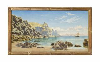 John Brett, A.R.A. - Housel Bay, the Lizard Peninsula, Cornwall