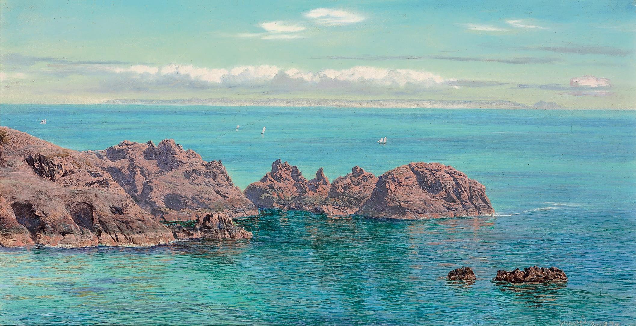 John Brett, A.R.A. - Jerbourg Head, Guernsey