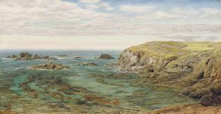 John Brett, A.R.A. - Polpeer Cove, The Lizard, Cornwall