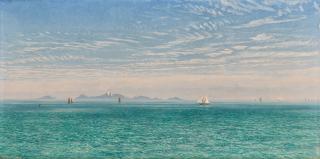 John Brett, A.R.A. - The Caskets Lighthouse (Casquettes)