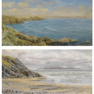 John Brett, A.R.A. - The Lizard; Caldy Island