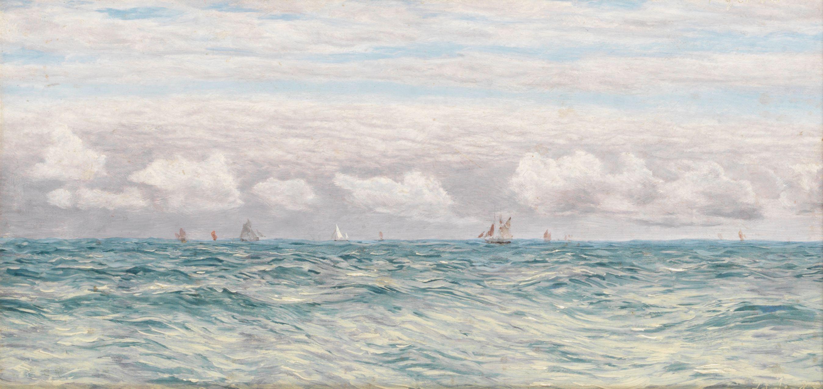 John Brett, ARA - A July day at sea - shipping off Milford Haven