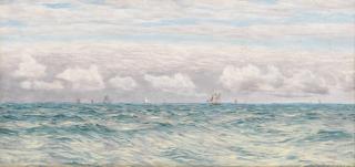 John Brett, ARA - A July day at sea - shipping off Milford Haven