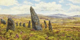 John Brett - Stone circle on Dartmoor