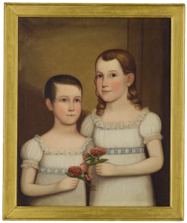 John Brewster Jr. - Double Portrait: Wealthy Jones Winter And Sarah Marie Winter