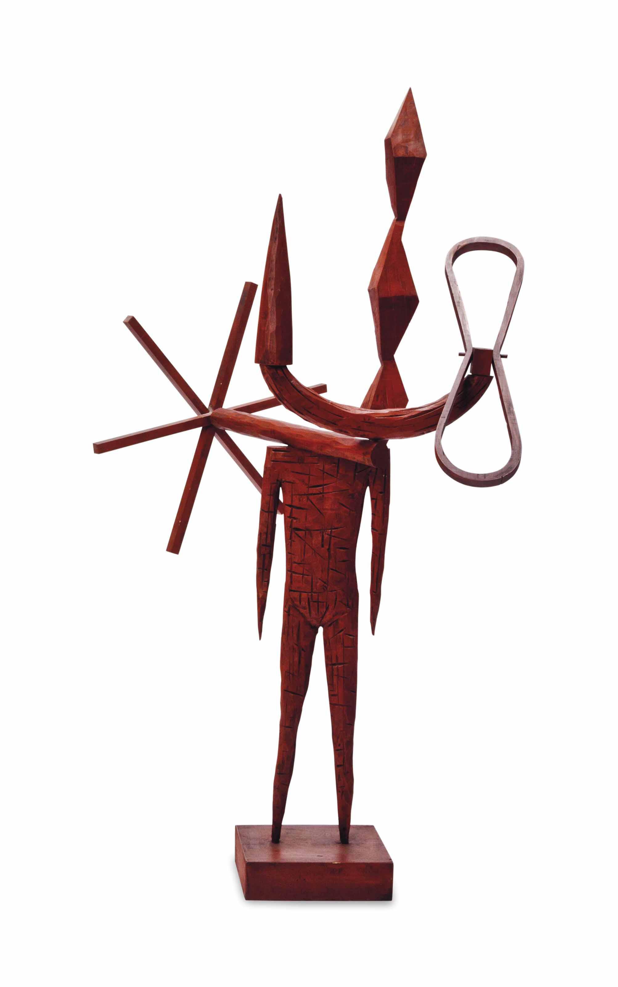 John Buck - Brown Figure With Windmill