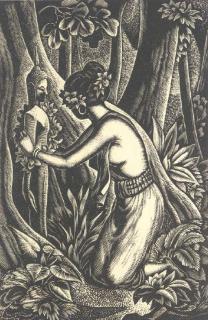 John Buckland Wright - Illustration, from Love Night (W. A23)