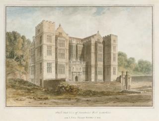 John Buckler, F.S.A. - South West view of Fountains Hall, Yorkshire