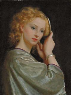 John Bulloch Souter - Girl Combing her Hair