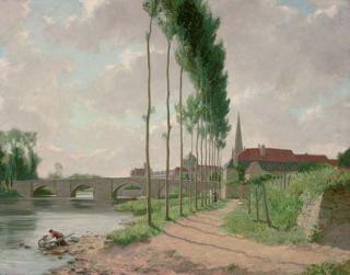 John Bulloch Souter - St. Savin; Boating on the river