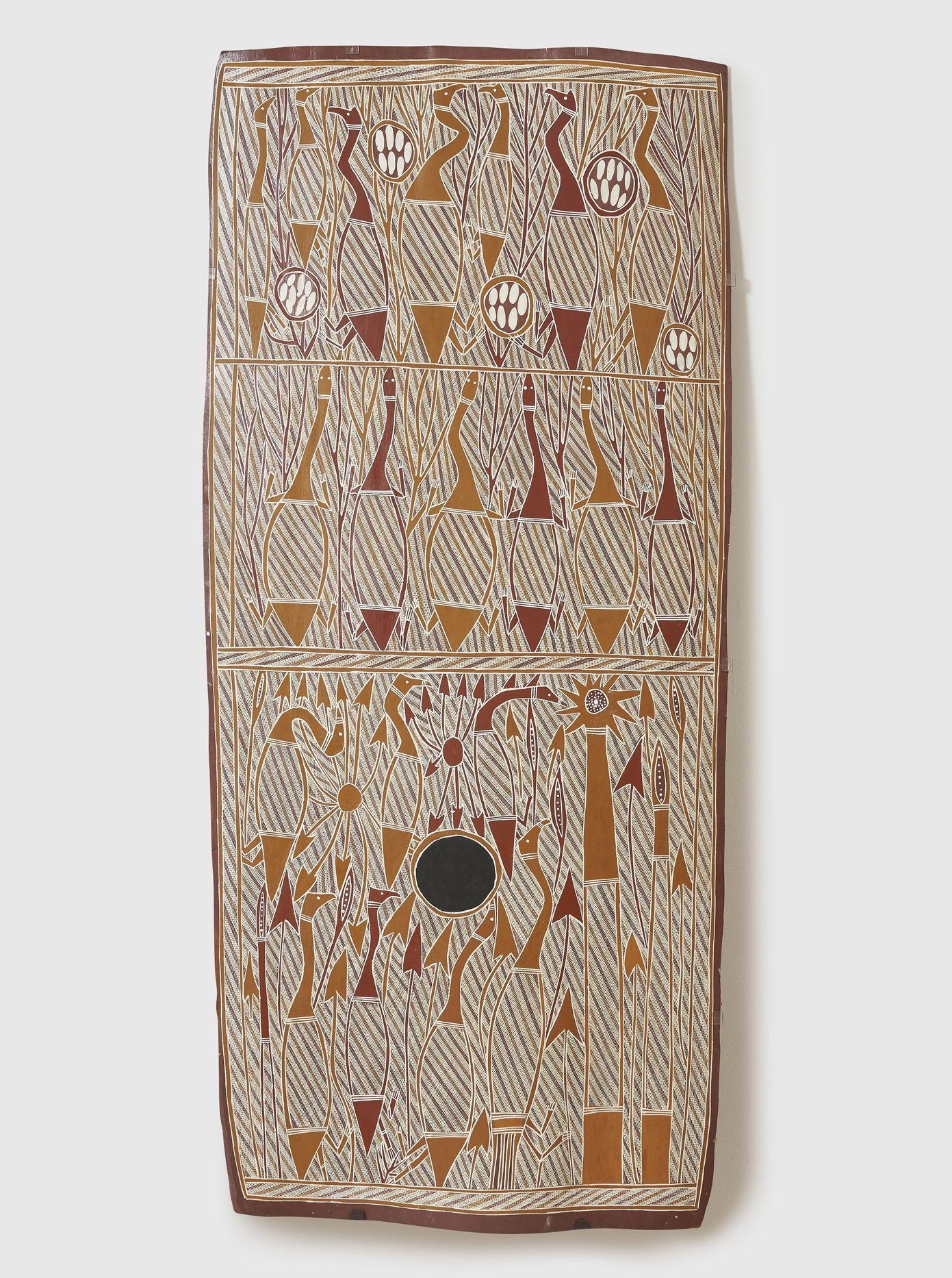 John Bulun Bulun - Untitled (Dreamings related to the waterhole sites of Djulubunyamurr and Barrunggunan), 2006