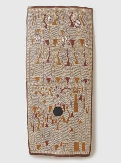 John Bulun Bulun - Untitled (Dreamings related to the waterhole sites of Djulubunyamurr and Barrunggunan), 2006