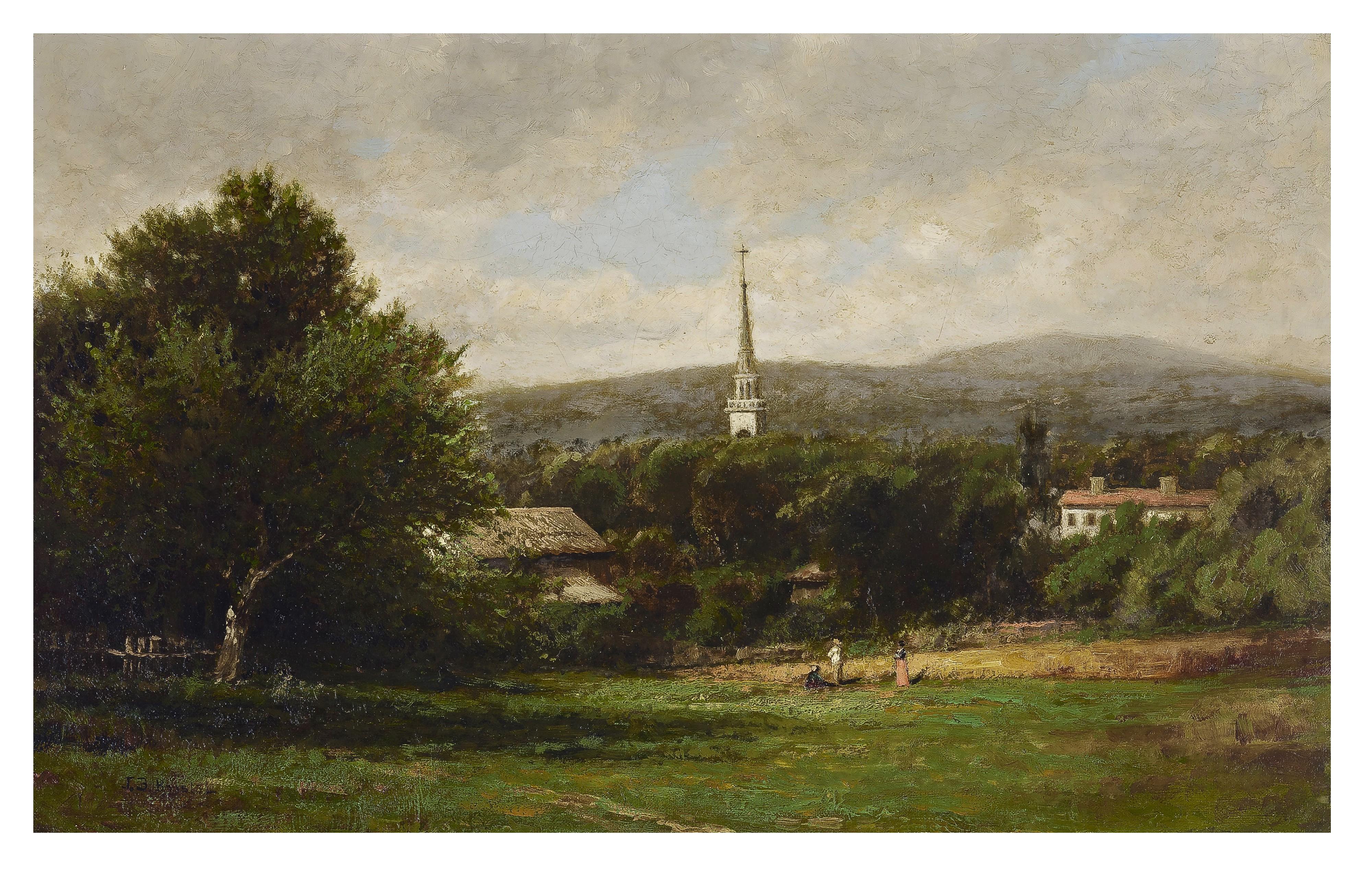John Bunyan Bristol - Landscape with Church