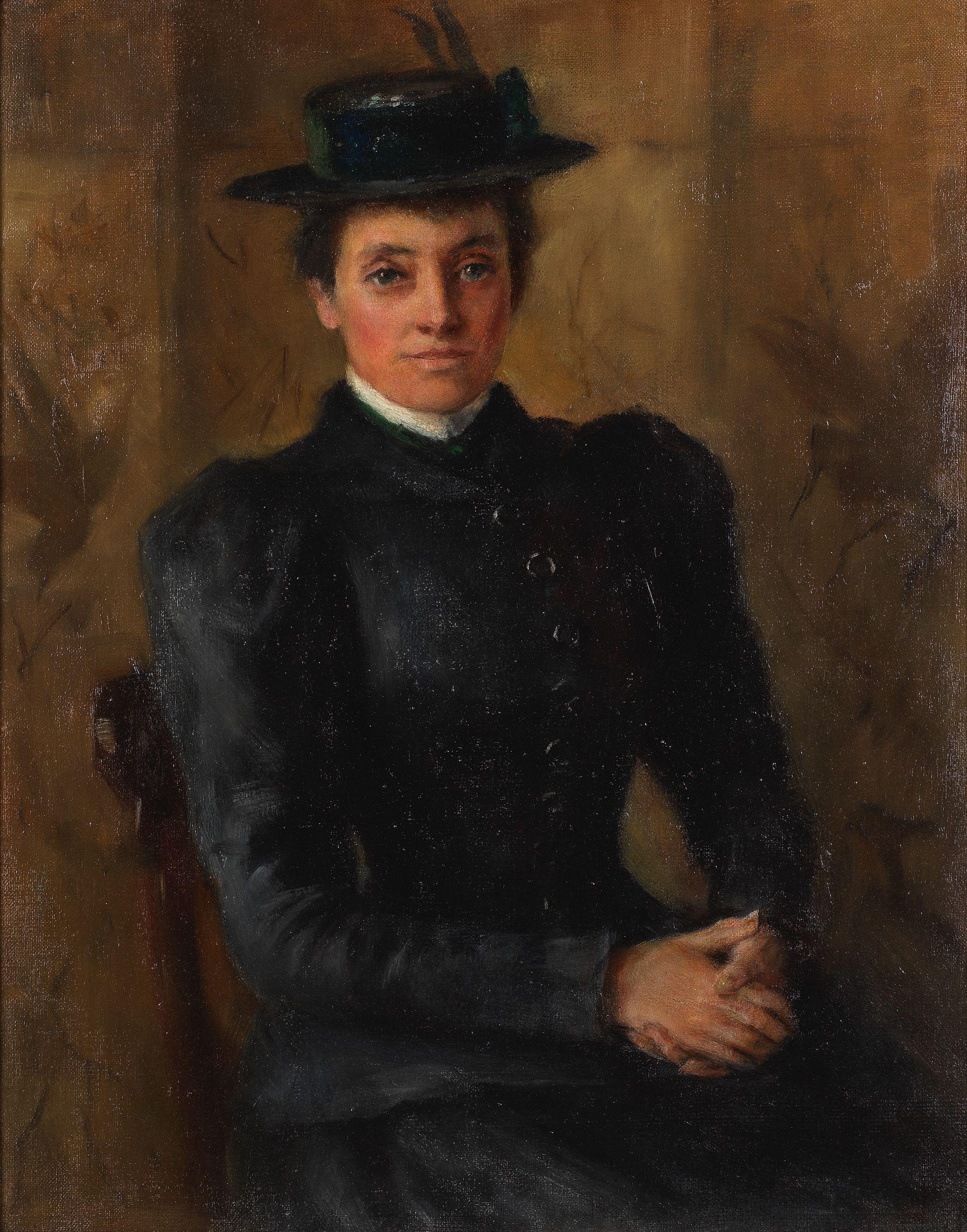 John Butler Yeats - Portrait of Jenny Yeats 51 x 40.6 cm. (20 x 16 in.)