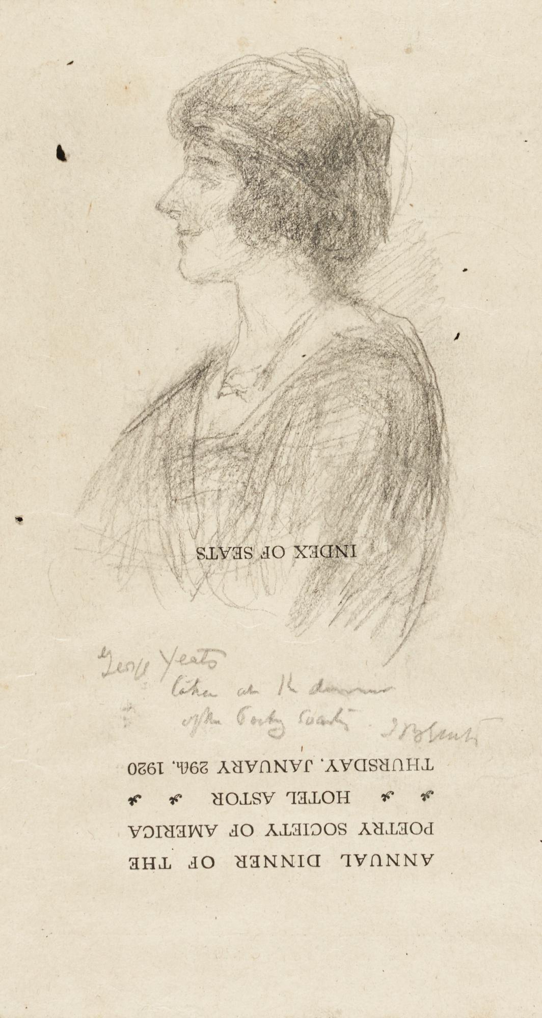 John Butler Yeats - Sketch Of George Yeats, Wife Of W. B. Yeats