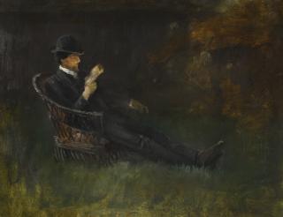 John Butler Yeats - W.B. Yeats Reading In The Garden, Bedford Park