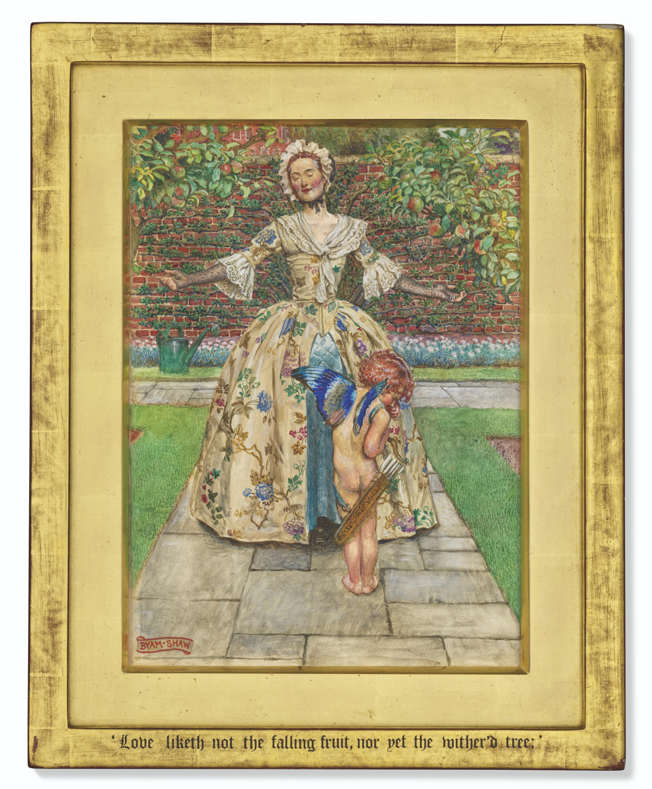 John Byam Liston Shaw, A.R.W.S. - \'Love Liketh Not The Falling Fruit, Nor The Wither\'D Tree\'