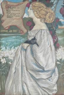 John Byam Liston Shaw, A.R.W.S. - \'While Roses Are So Red...\'