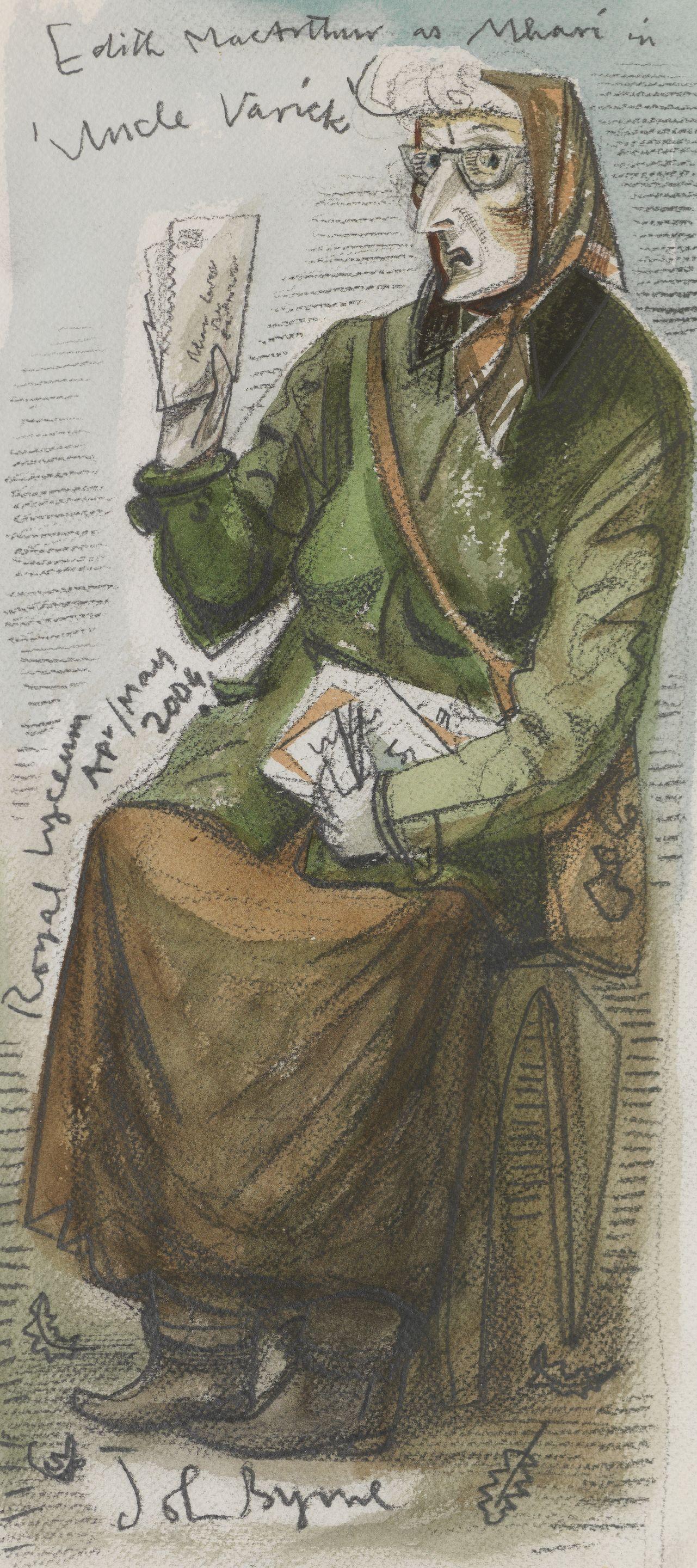 John Byrne RSA - Edith MacArthur as Mhari in Uncle Varick