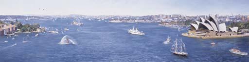 John C Downton - View From The Bridge, International Naval Review Day, 1988