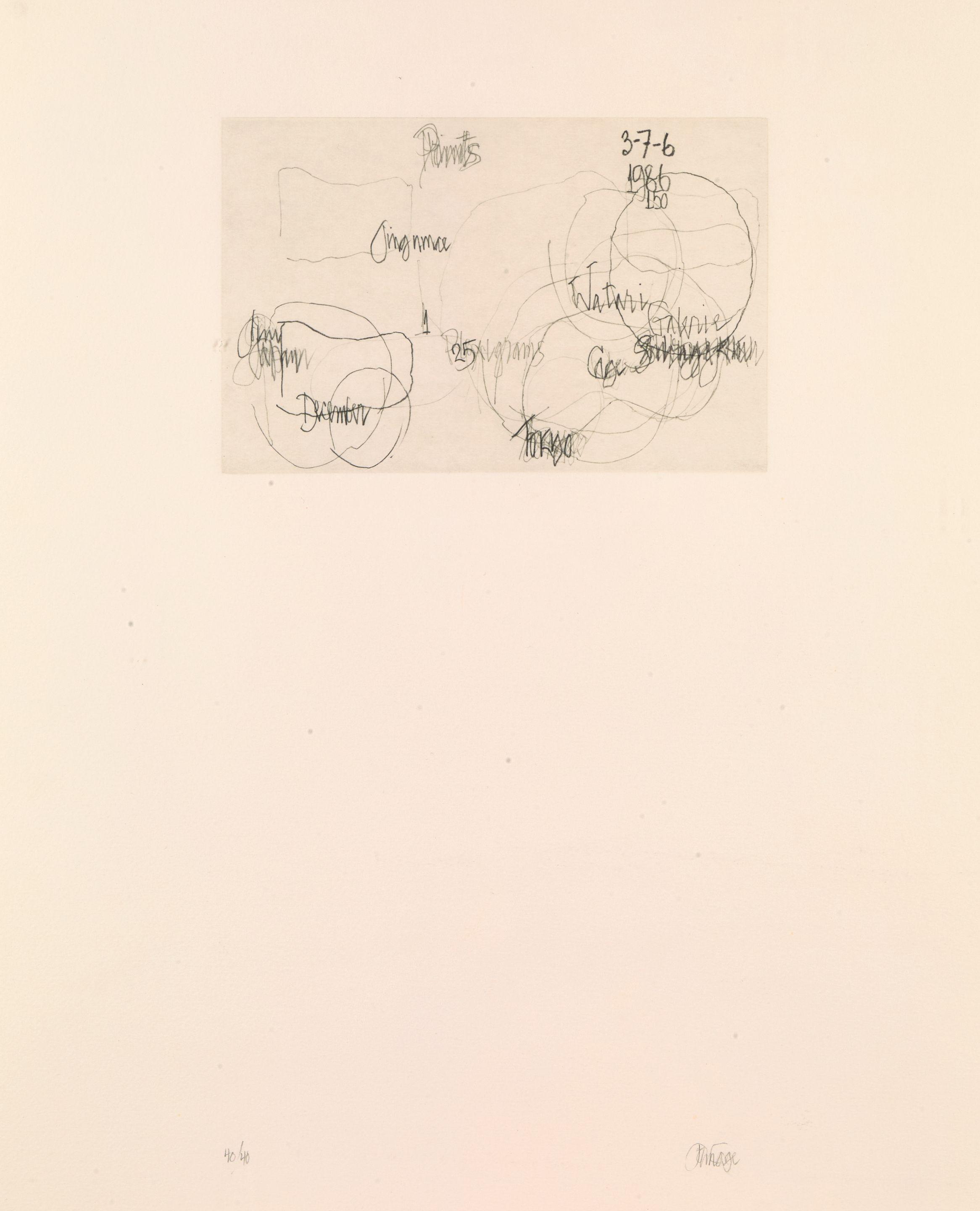John Cage - Untitled (Design With Words)