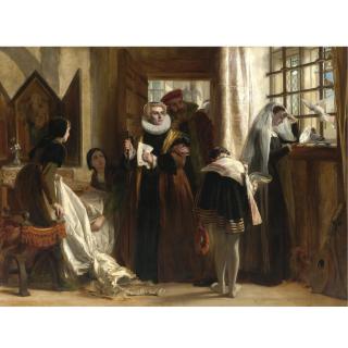 John Calcott Horsley R.A. - Mary Queen Of Scots In Captivity