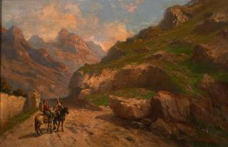 John Califano - EURO A Pass through Cliffs with Two Arab Riders