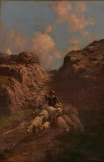 John Califano - Young Herder Guiding his Flock