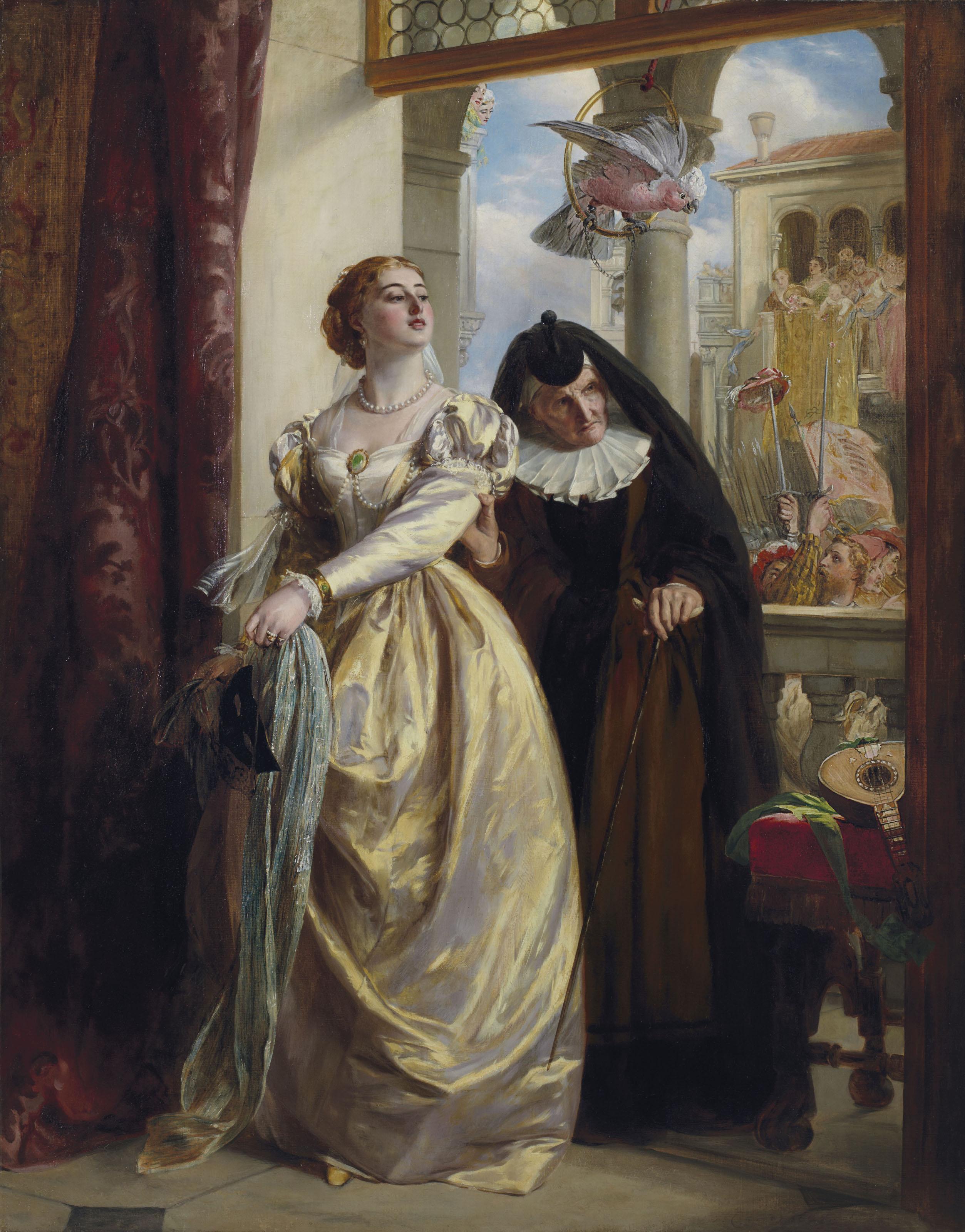 John Callcott Horsley, R.A. - Juliet and her nurse