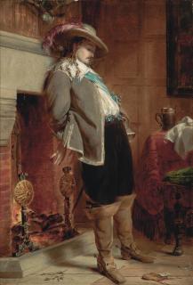 John Callcott Horsley, R.A. - Monsieur se chauffe