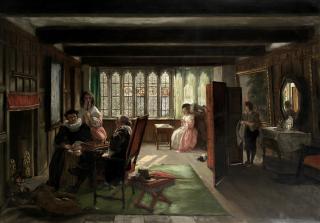 John Callcott Horsley, RA - \'Checkmate, next move\'