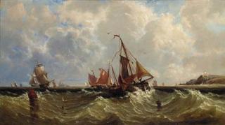 John Callow - The fishing fleet inshore