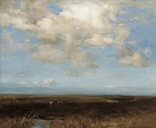 John Campbell Mitchell, R.S.A. - Night on a Galloway Moor